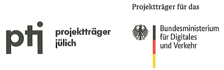 ptj Projektträger Jülich | Gefördert durch Bundesministerium für Digitales und Verkehr 